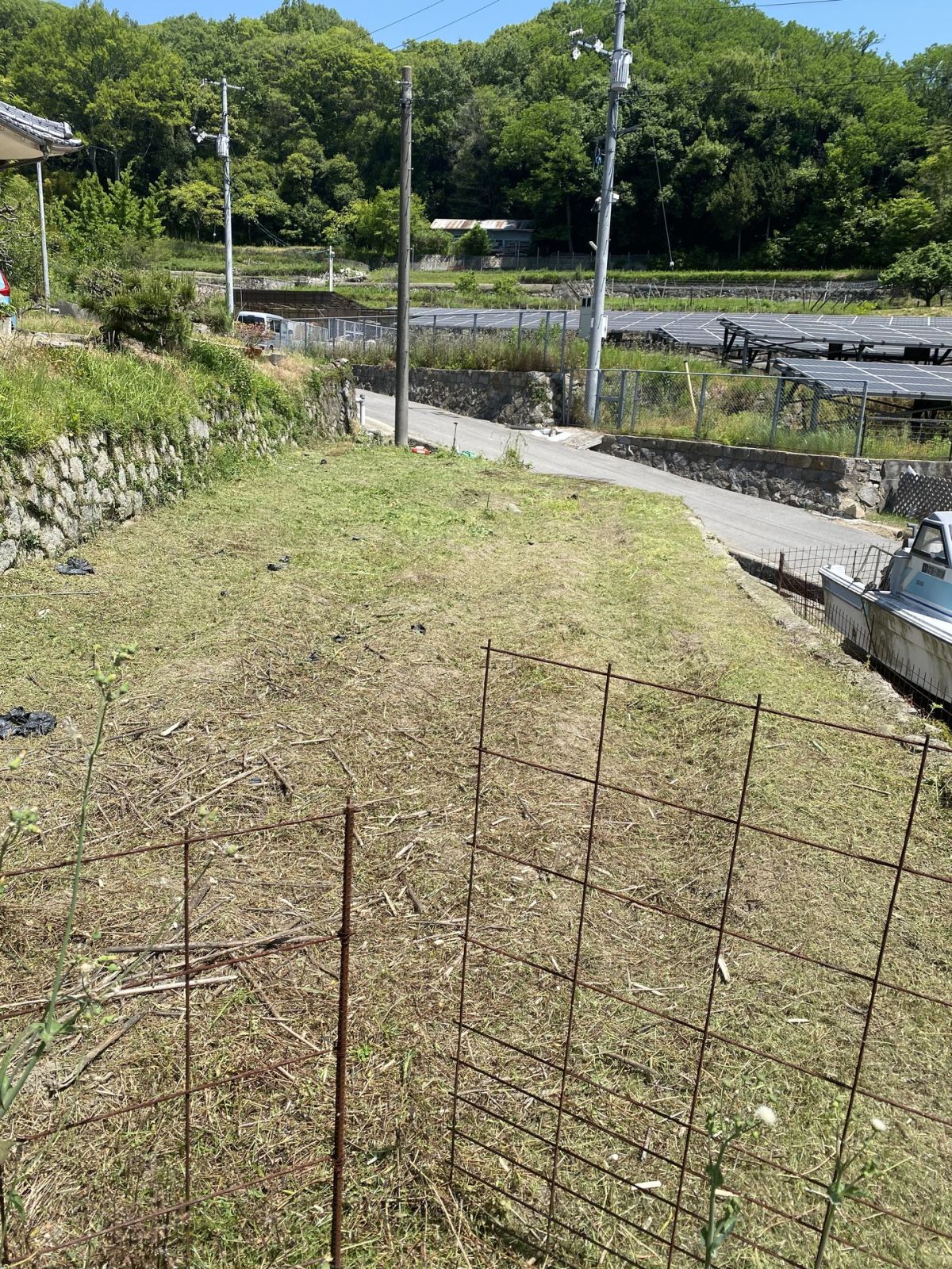 福山市赤坂 畑まわりの草刈り 作業後